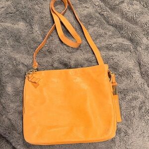 LFoley + Corinna Vibrant Orange Crossbody Bag
